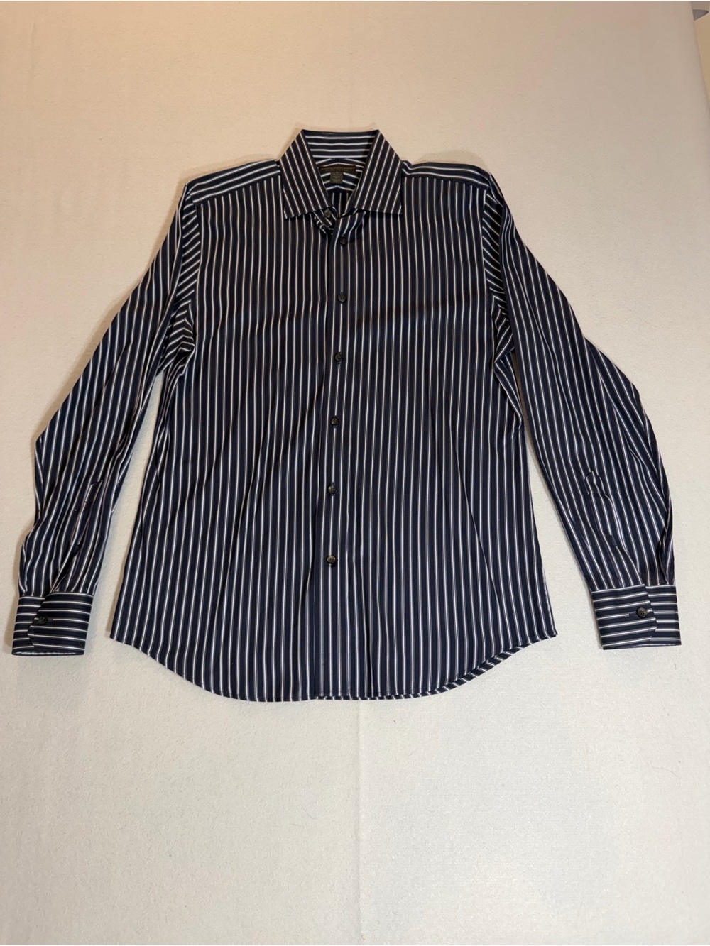 Express Design Studio Modern Fit Striped Button Down Dress Shirt M
